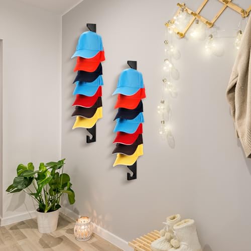 Reddish Brown Wooden Hat Rack with 10 Hooks I502