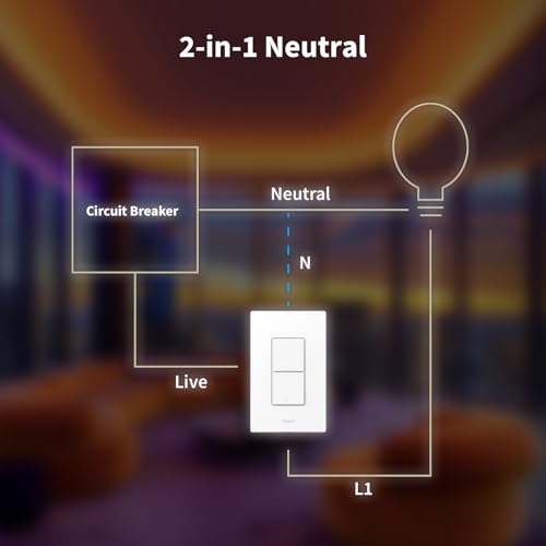 Smart Light Switch 2 Buttons 2 Channels R2731