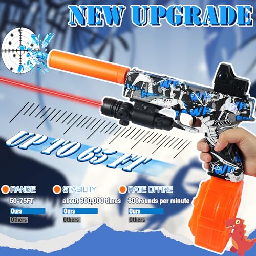 Automatic Electric Gel Ball Blaster with Drum and Goggles O411583