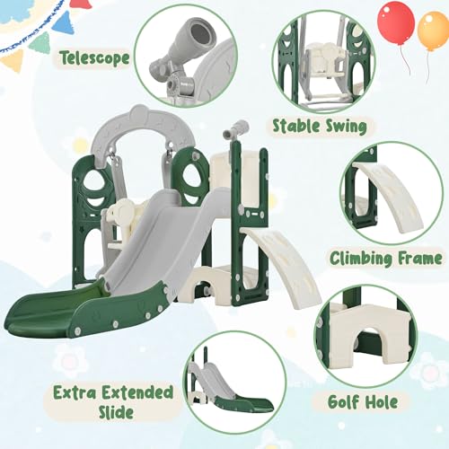 Toddler Slide with Swing Playset V70034
