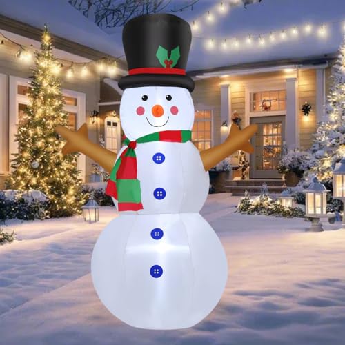 4 FT Christmas Inflatables Snowman with LED Lights J454097