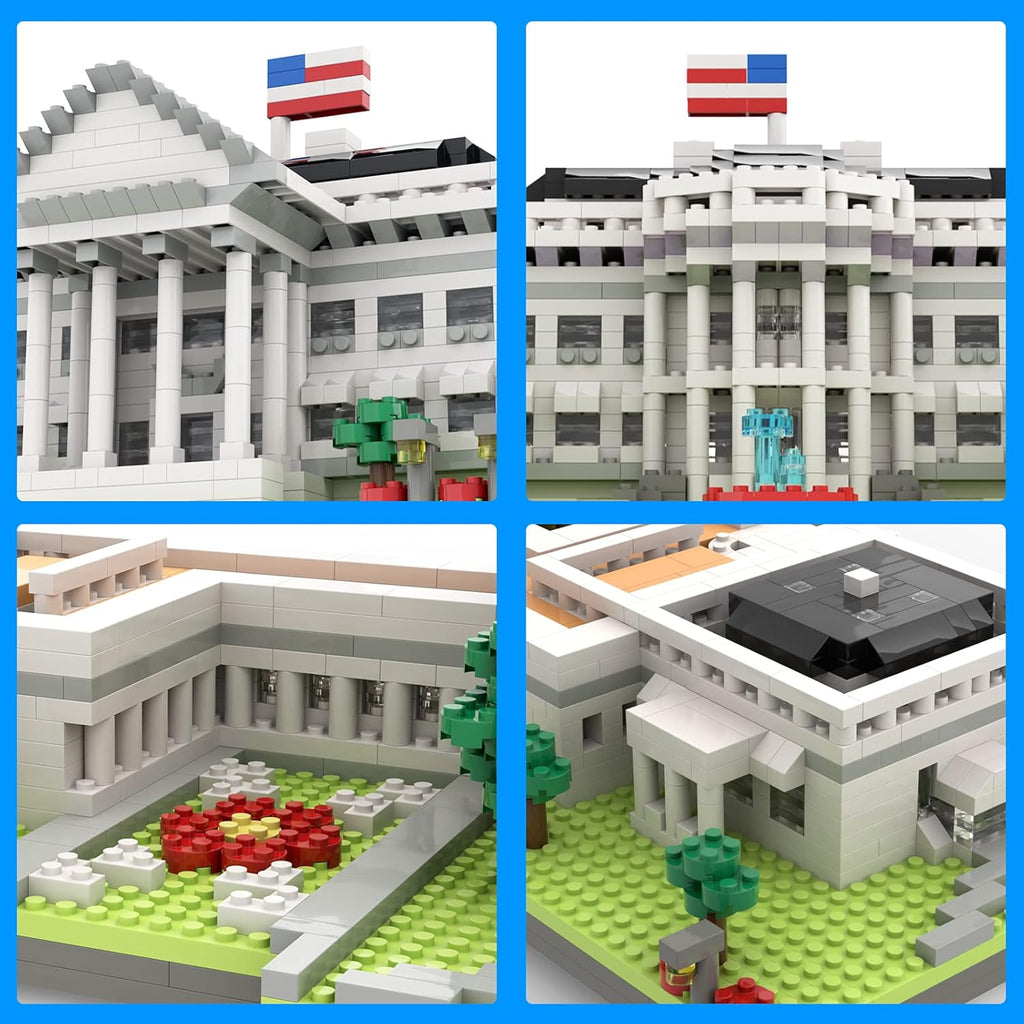 White House U.S. Capital Building and Architecture Toys Model Set (3000 Pieces) Pack of 2 R921162