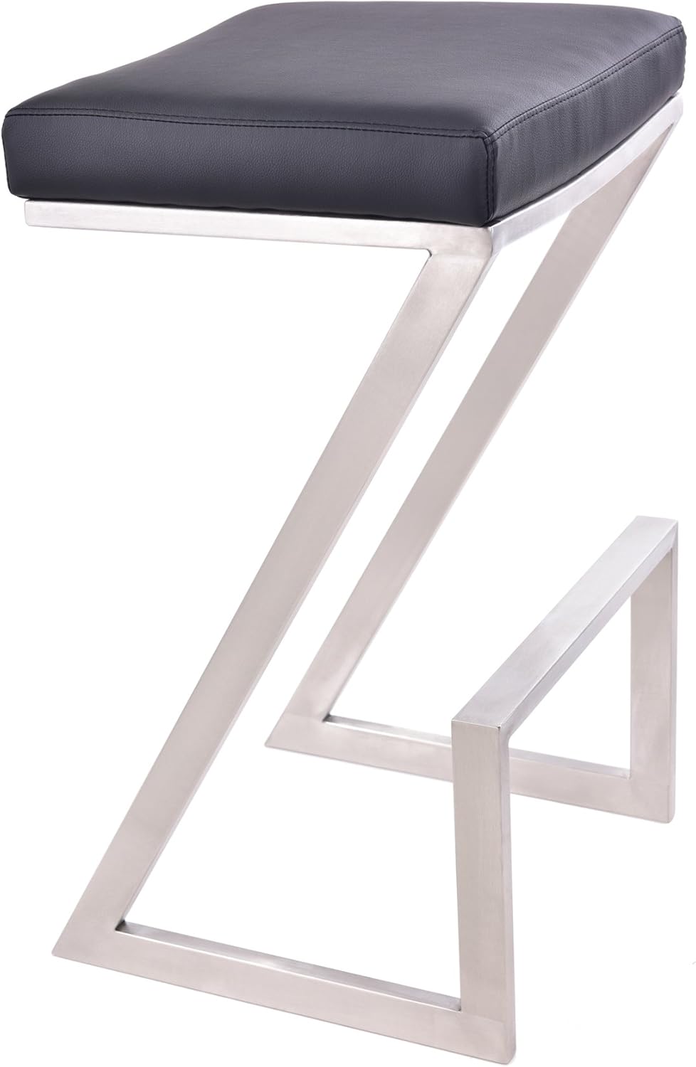 White Faux Leather Counter Height Barstool A578572