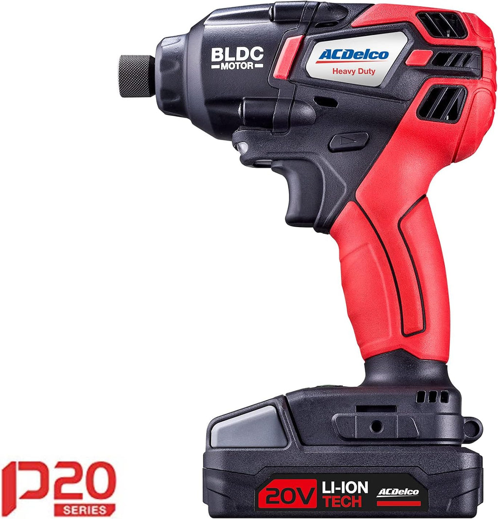20V Cordless Li-ion 1/4” Brushless Impact Driver Tool Kit O402800