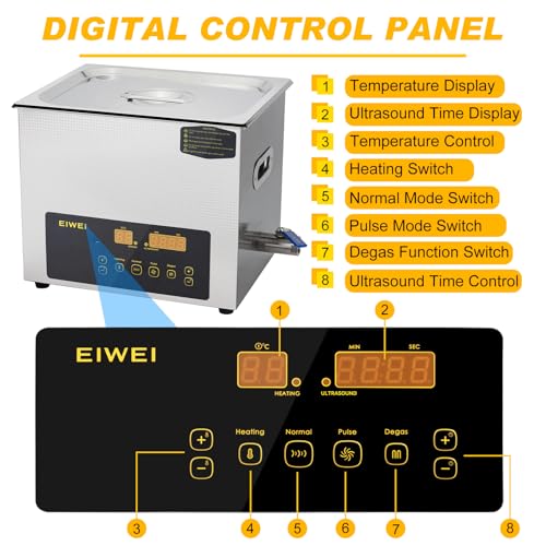 3L Ultrasonic Cleaner Stainless Steel with Heater Timer S2700