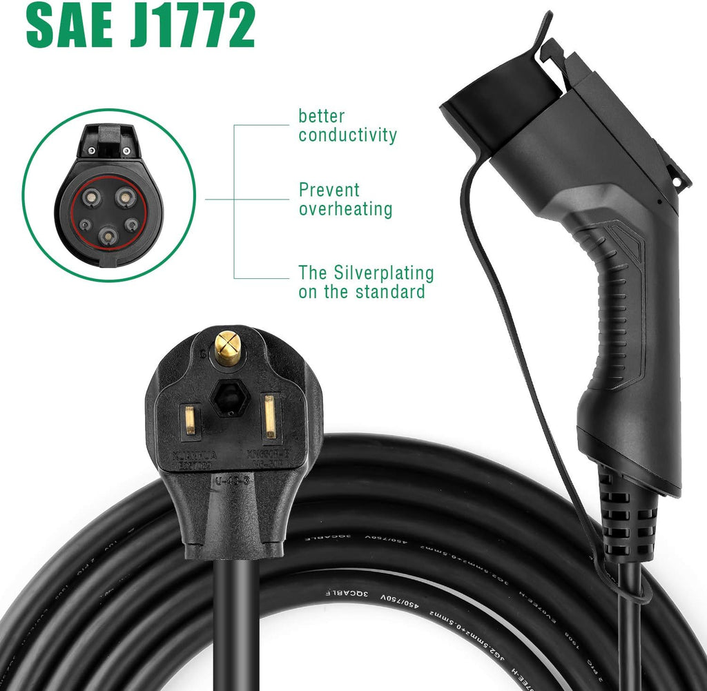 32A Level 2 EV Charger Station with 20ft Cable C362384