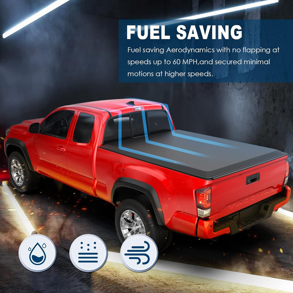5 FT Tri Fold Soft Truck Bed Tonneau Cover H70714