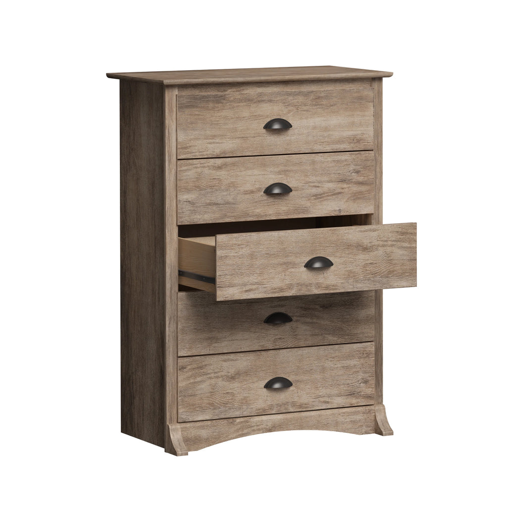 5 Drawer Drifted Gray Chest Dresser N6731