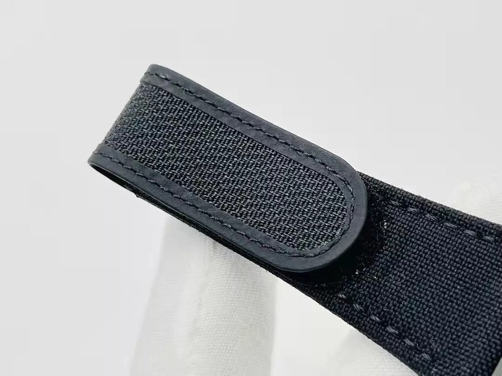 Skeleton Dial Black Bezel Black Canvas Strap L608483