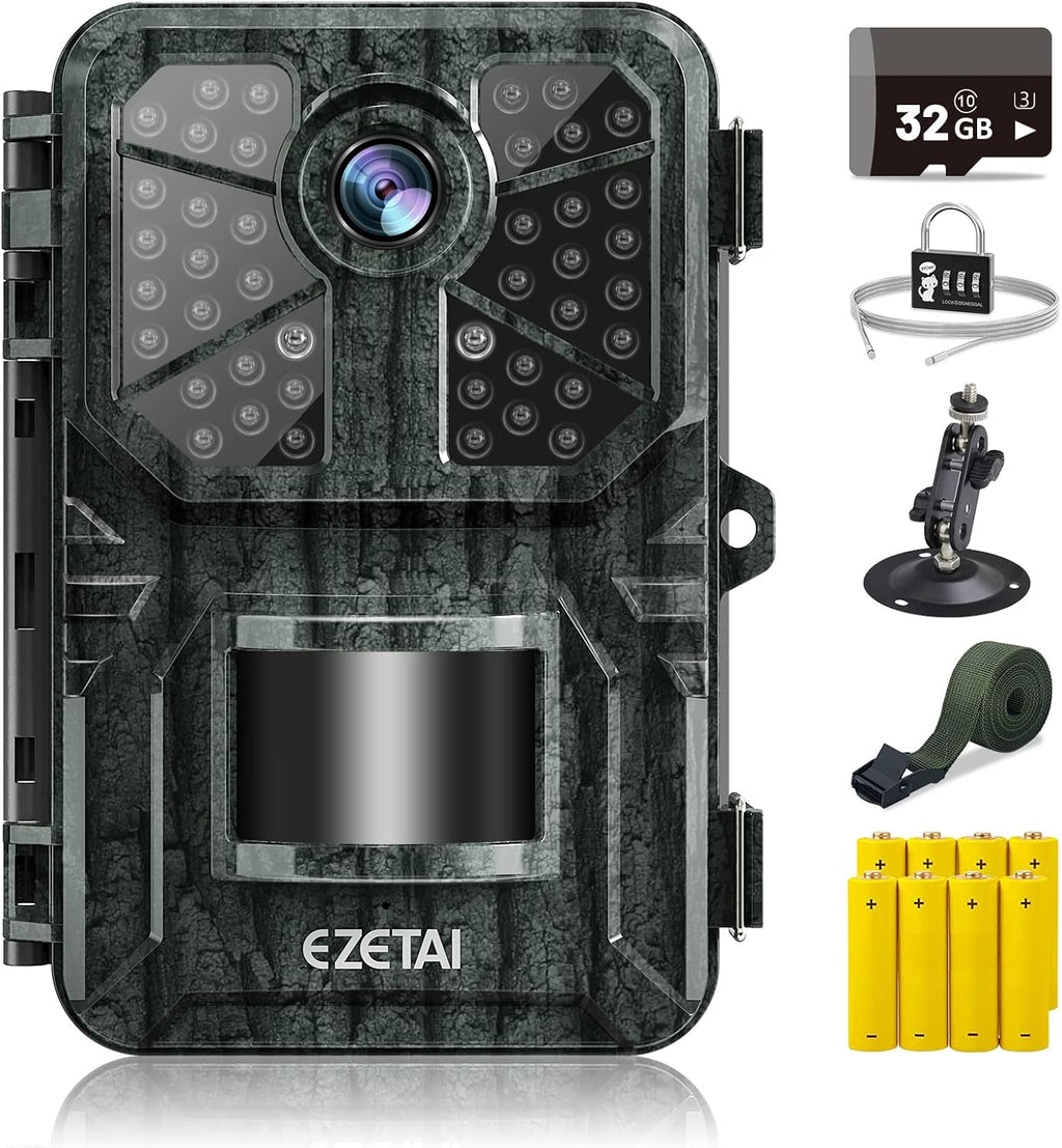 1520P 20MP Mini Trail Camera with Night Vision Motion Activated IP66 Waterproof P8525