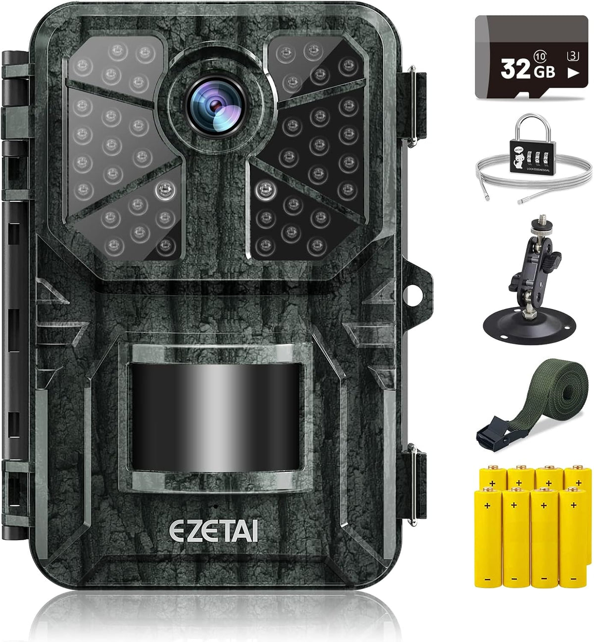1520P 20MP Mini Trail Camera with Night Vision Motion Activated IP66 Waterproof P8525