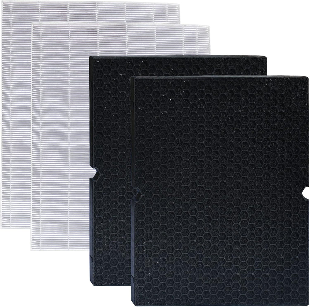 2 Pack Replacement HEPA Filter and Activated Carbon Filter for Air Purifier N432