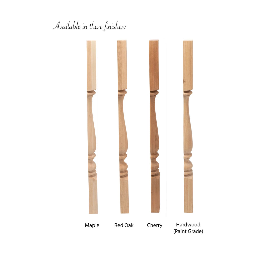 Unfinished Solid Hardwood Half Round Kitchen Island Leg H265557