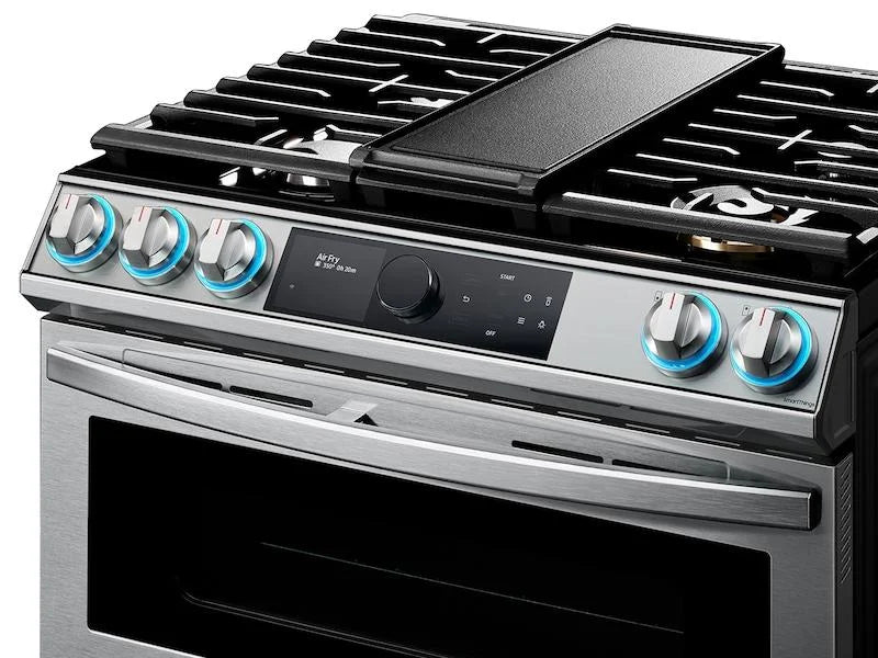 30" Wide 6.3 Cu. Ft. Slide-In Dual Fuel Range - Stainless Steel P4035