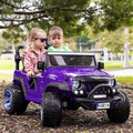 Purple 12V Kids Ride-On Car Truck with R/C Parental Remote I4009
