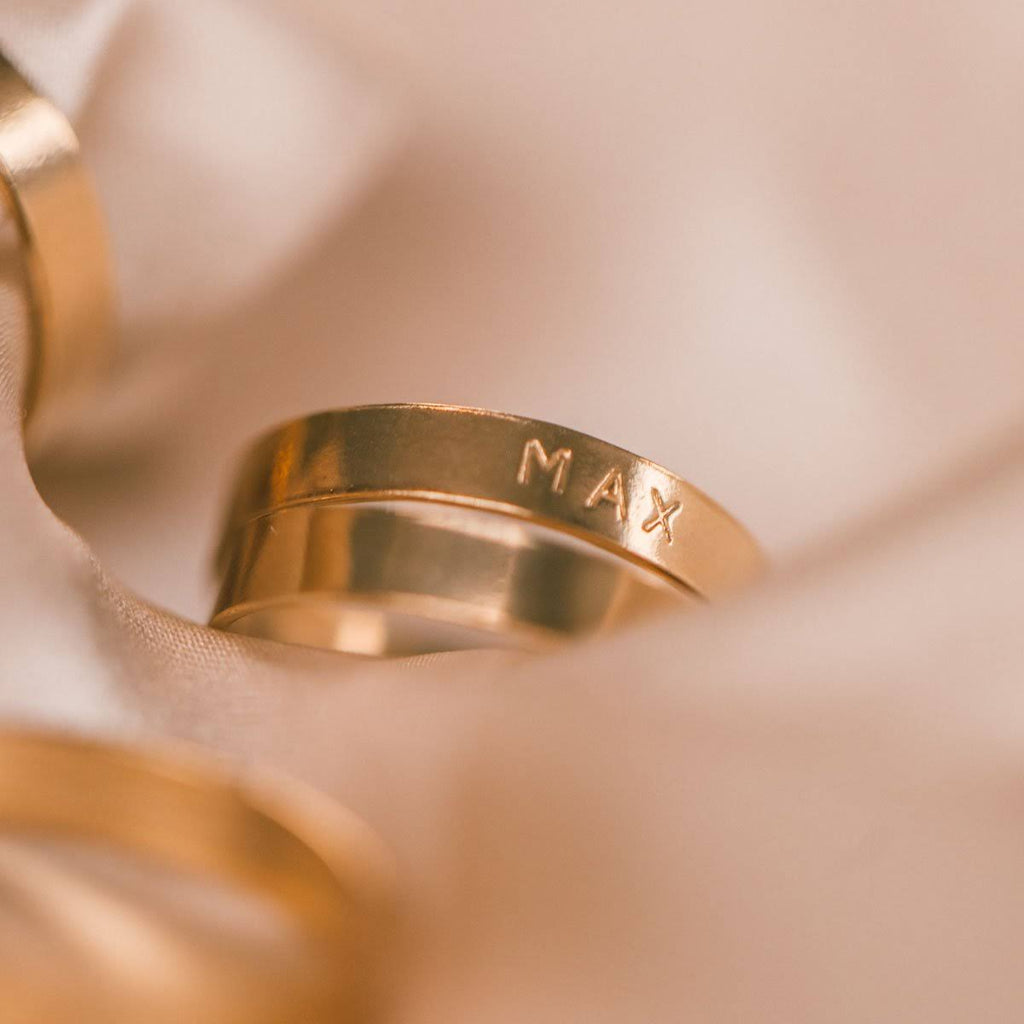 Handstamped Gold Filled Ring S67192