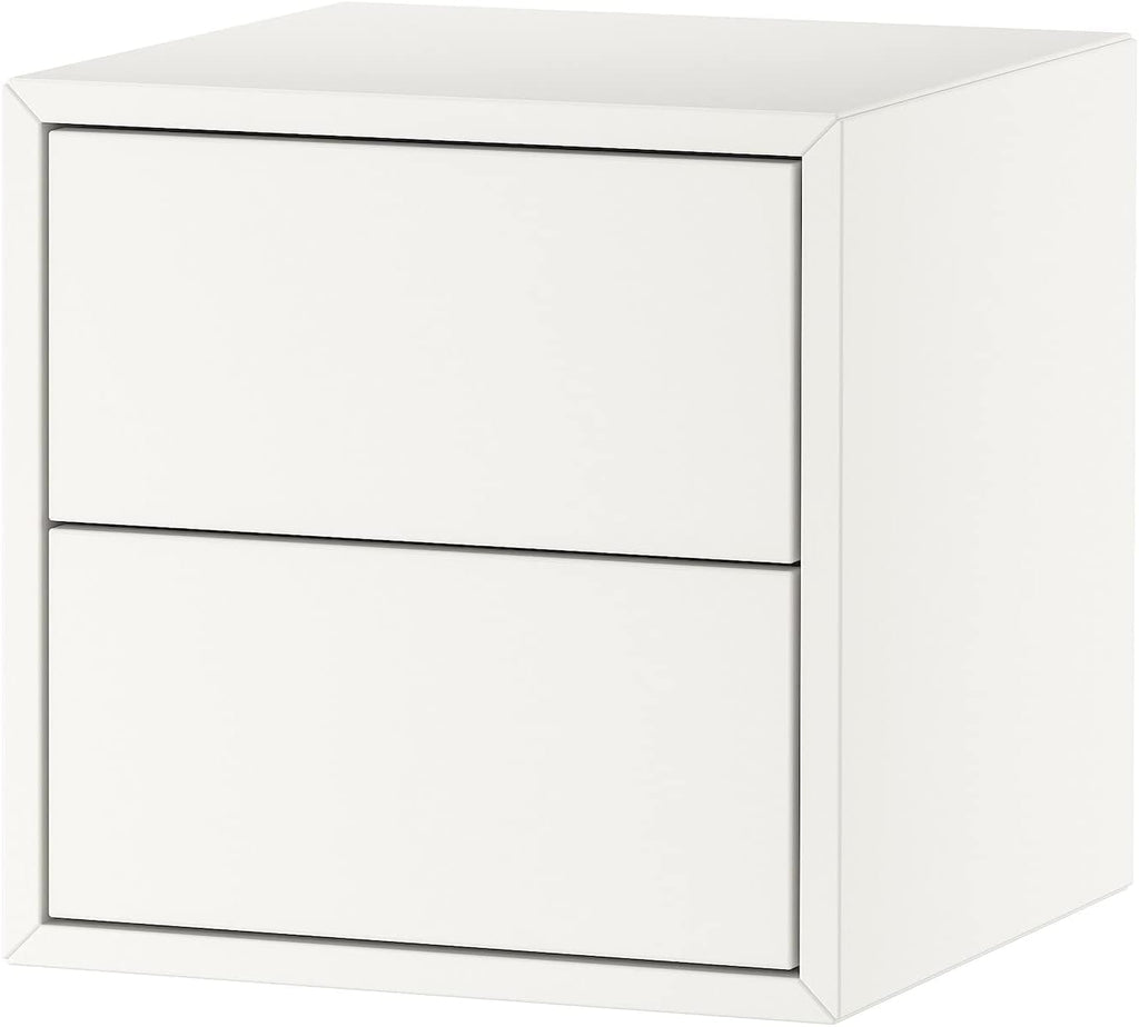 White Cabinet with 2 Drawers Y2754