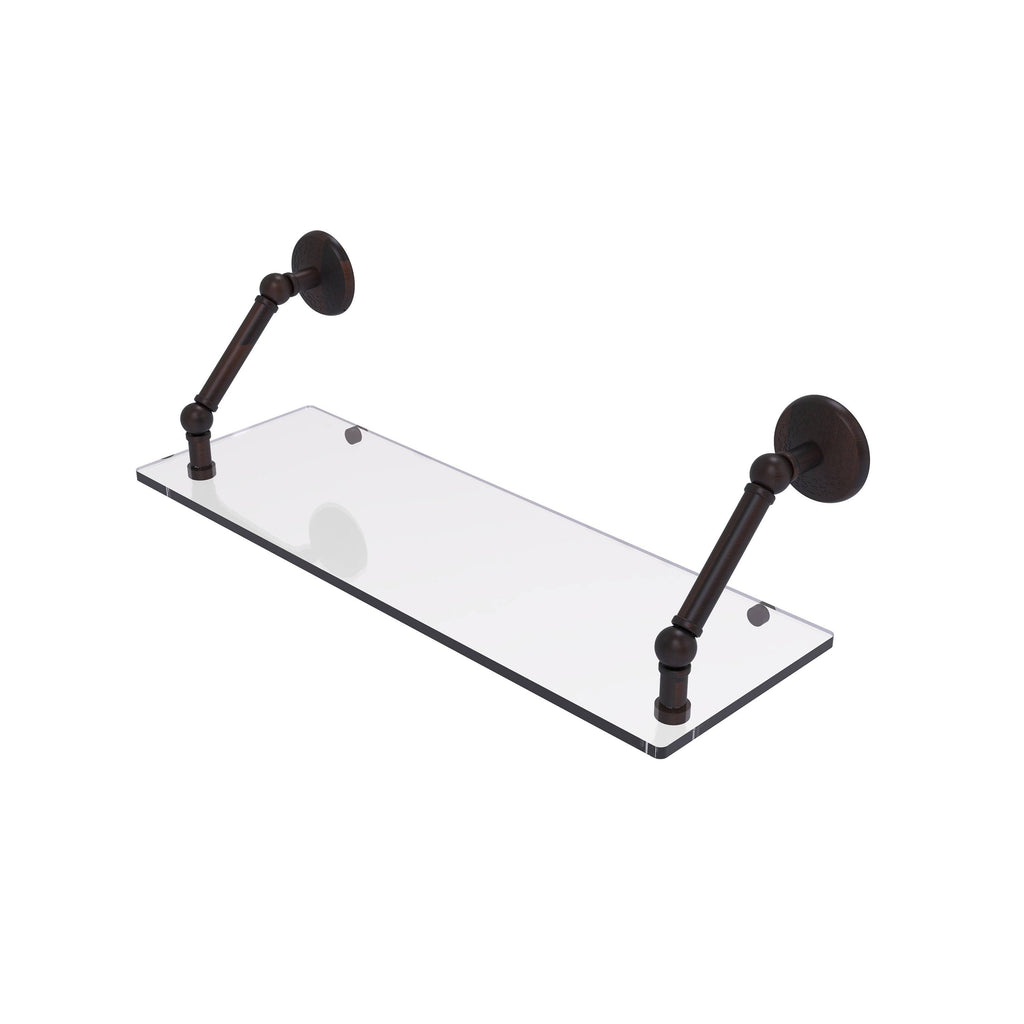 Polished Chrome Floating Glass Shelf G6775