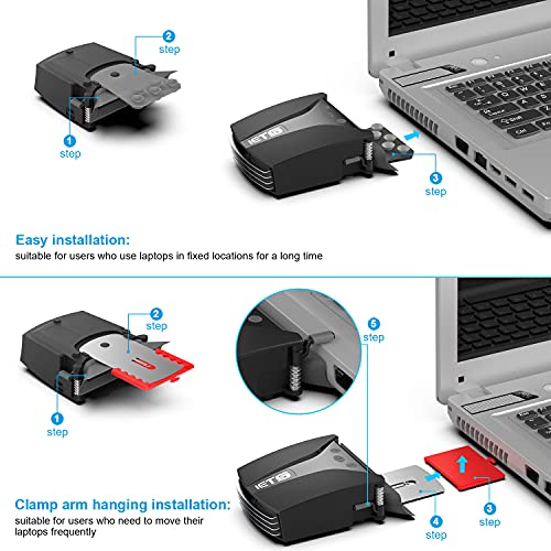 Laptop Fan Cooler with Temperature Display N5599