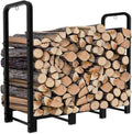 4ft Adjustable Heavy Duty Metal Firewood Rack H56585