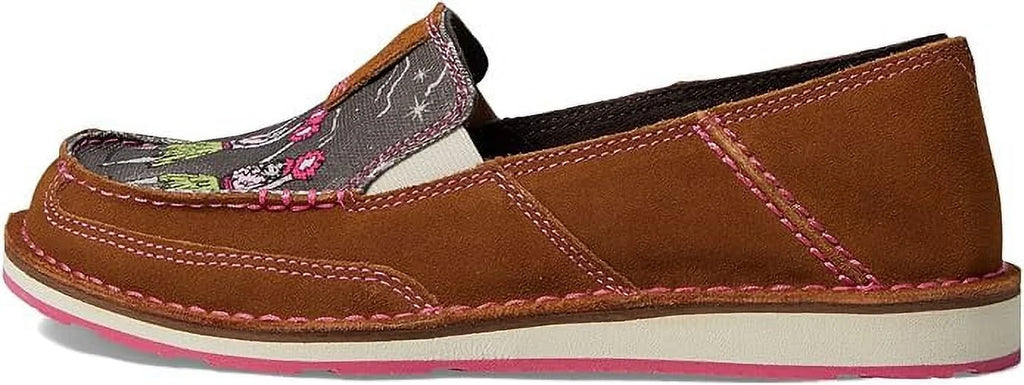 Women's Cruiser Western Aloha Boat Shoe, Nutty Bean/Hula Print, 10 10 NUTTY BEAN U996