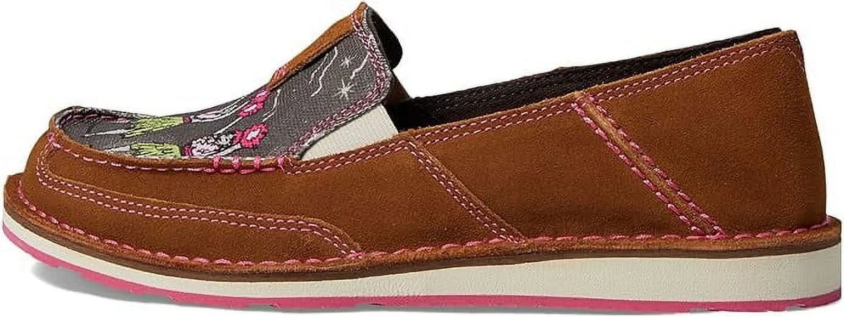 Women's Cruiser Western Aloha Boat Shoe, Nutty Bean/Hula Print, 10 10 NUTTY BEAN U996