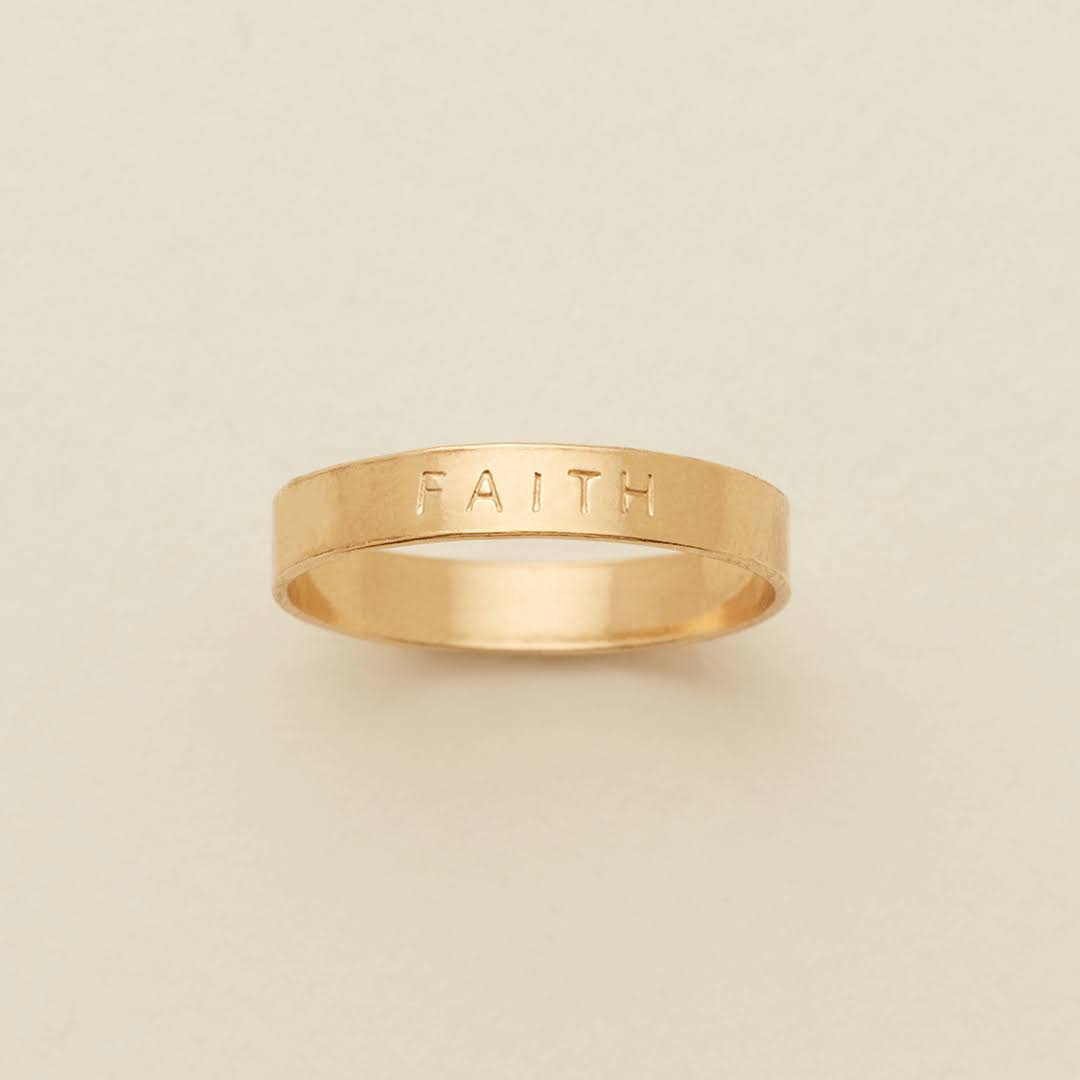 Handstamped Gold Filled Ring S67192