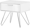 Pure White Scandinavian Nightstand S57329