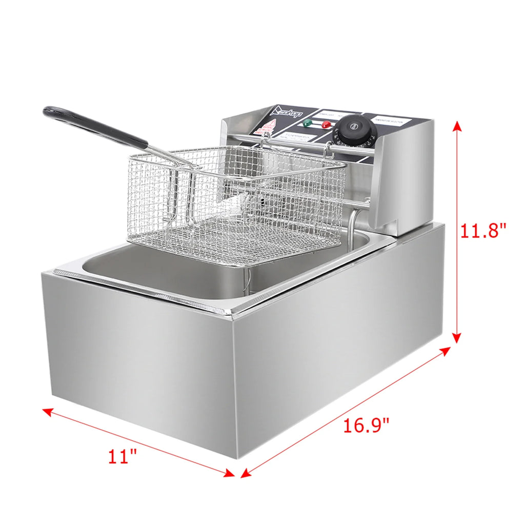 2500W Stainless Steel Deep Fryer with Basket Z854804