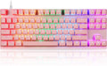 Pink 87 Keys RGB Backlit Mechanical Gaming Keyboard A9296