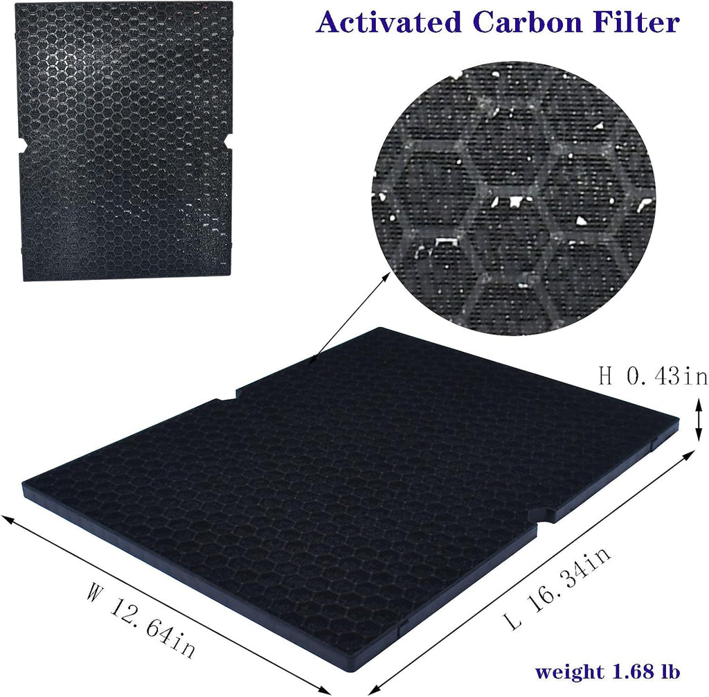 2 Pack Replacement HEPA Filter and Activated Carbon Filter for Air Purifier N432
