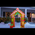 10 FT Christmas LED Gingerbread Inflatable Archway G222960