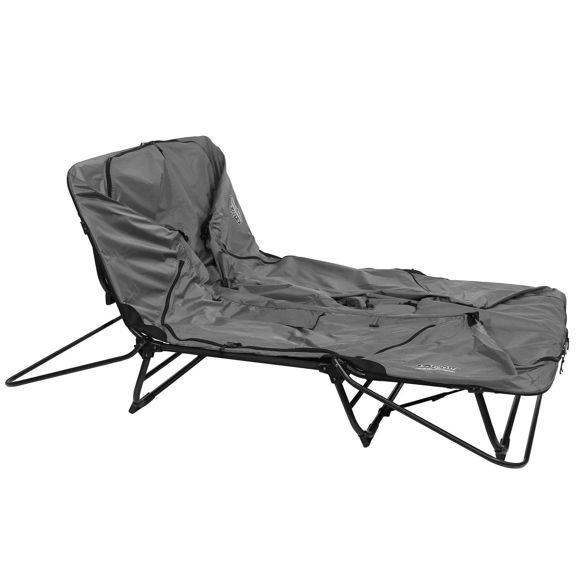 2 Person Elevated Cot, Lounge Chair, & Tent Q823