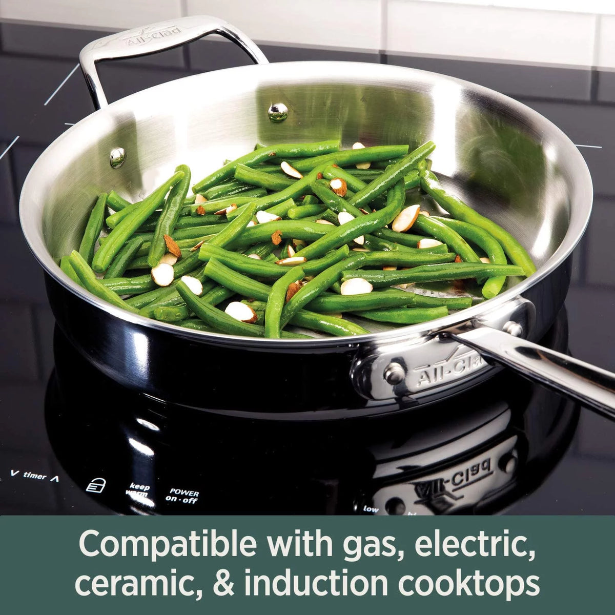 5-Ply Brushed Stainless Steel Cookware Set 10 Piece M460