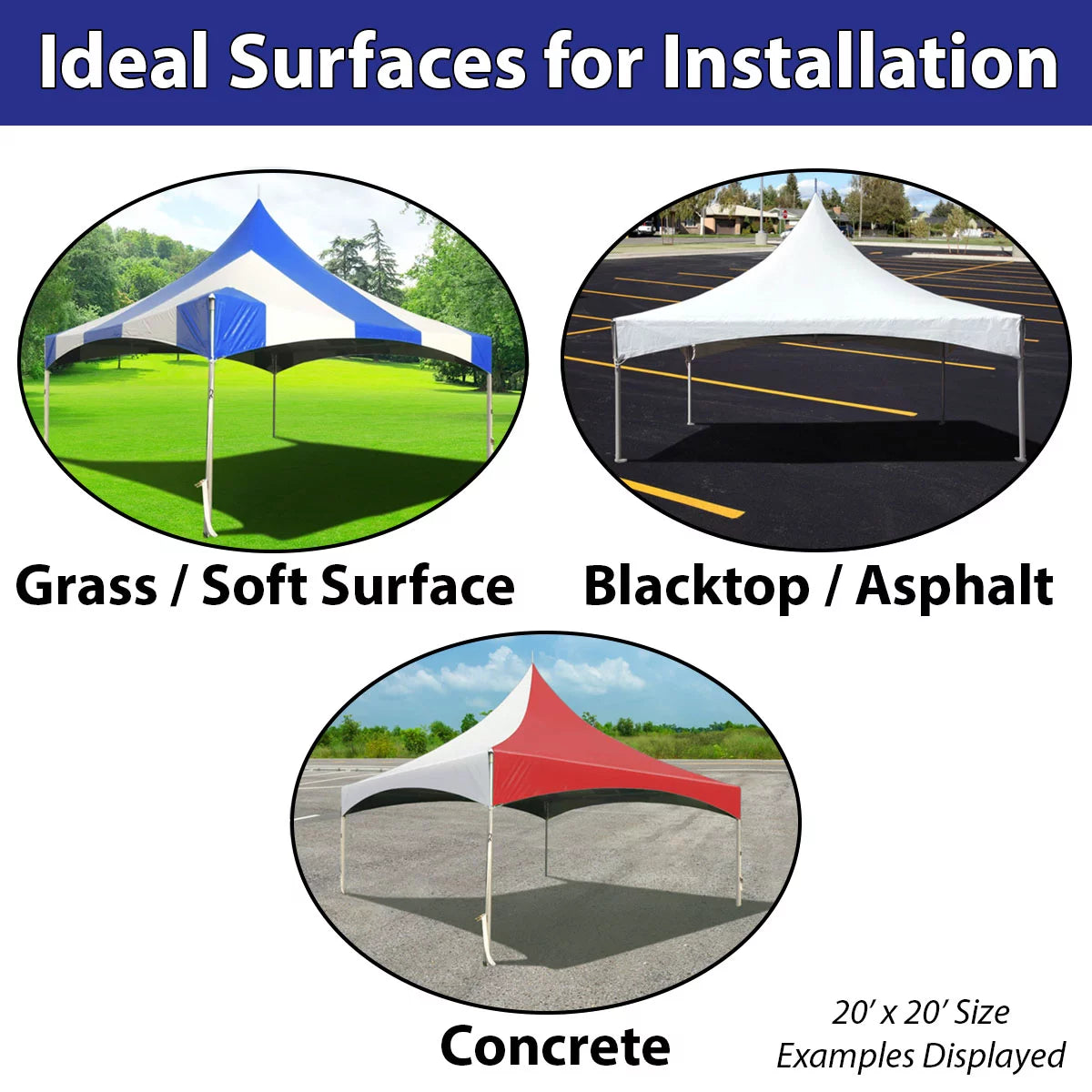White 20 ft x 20 ft Outdoor Canopy Tent T802595