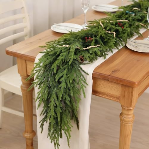9FT Artificial Norfolk Pine Garland Q194867