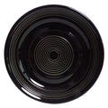 10 1/2" Black China Plate - 12/Case I6270