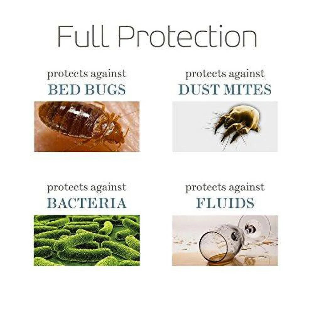 Hypoallergenic Waterproof Zippered Pillow Protector Standard Size D74414