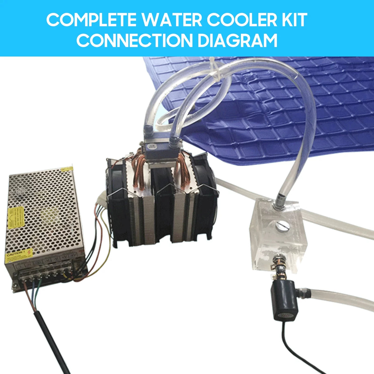 180W Semiconductor Refrigeration Aquarium Chiller for 40 Liters Q834704