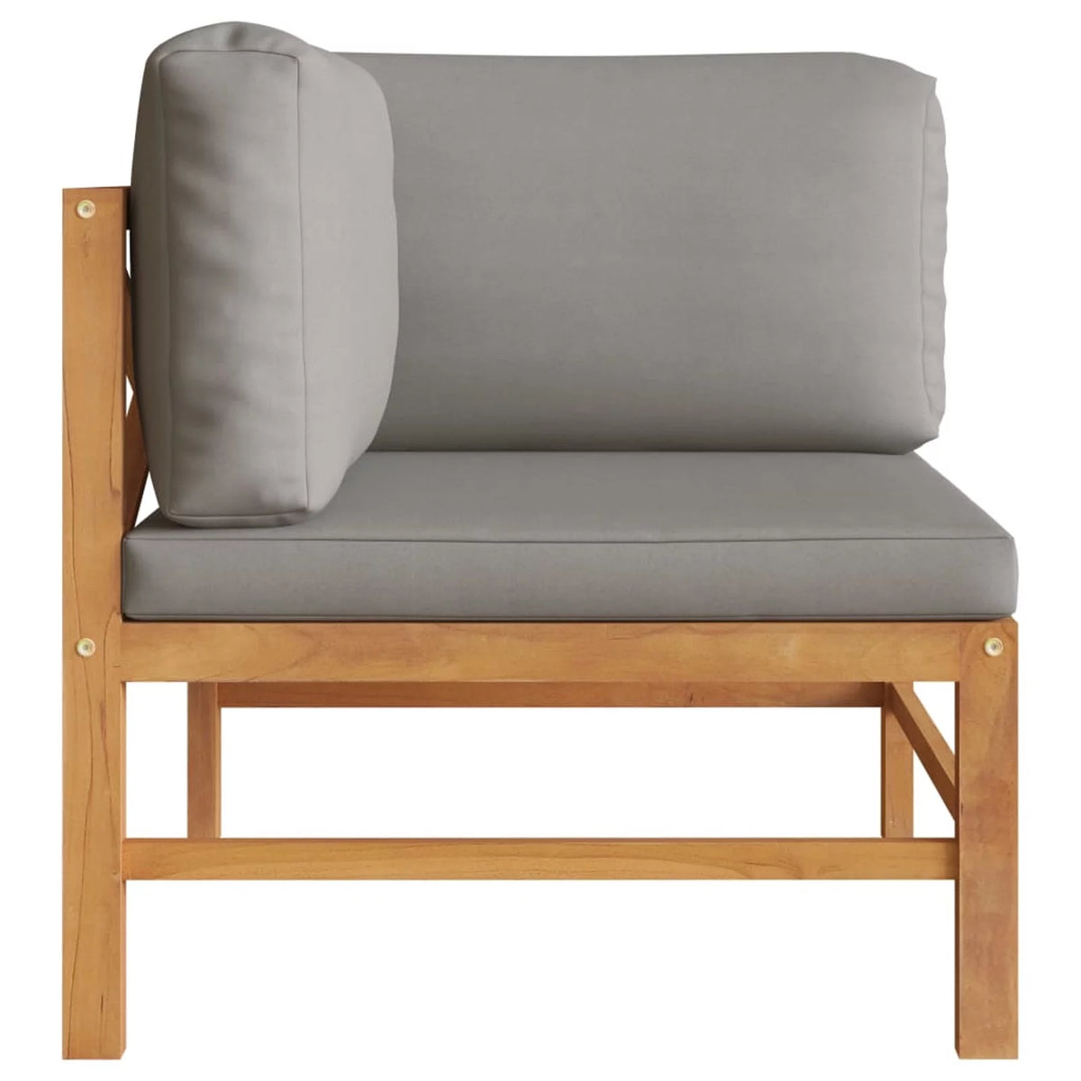 2-Seater Teak Wood Patio Bench with Cushion P2712