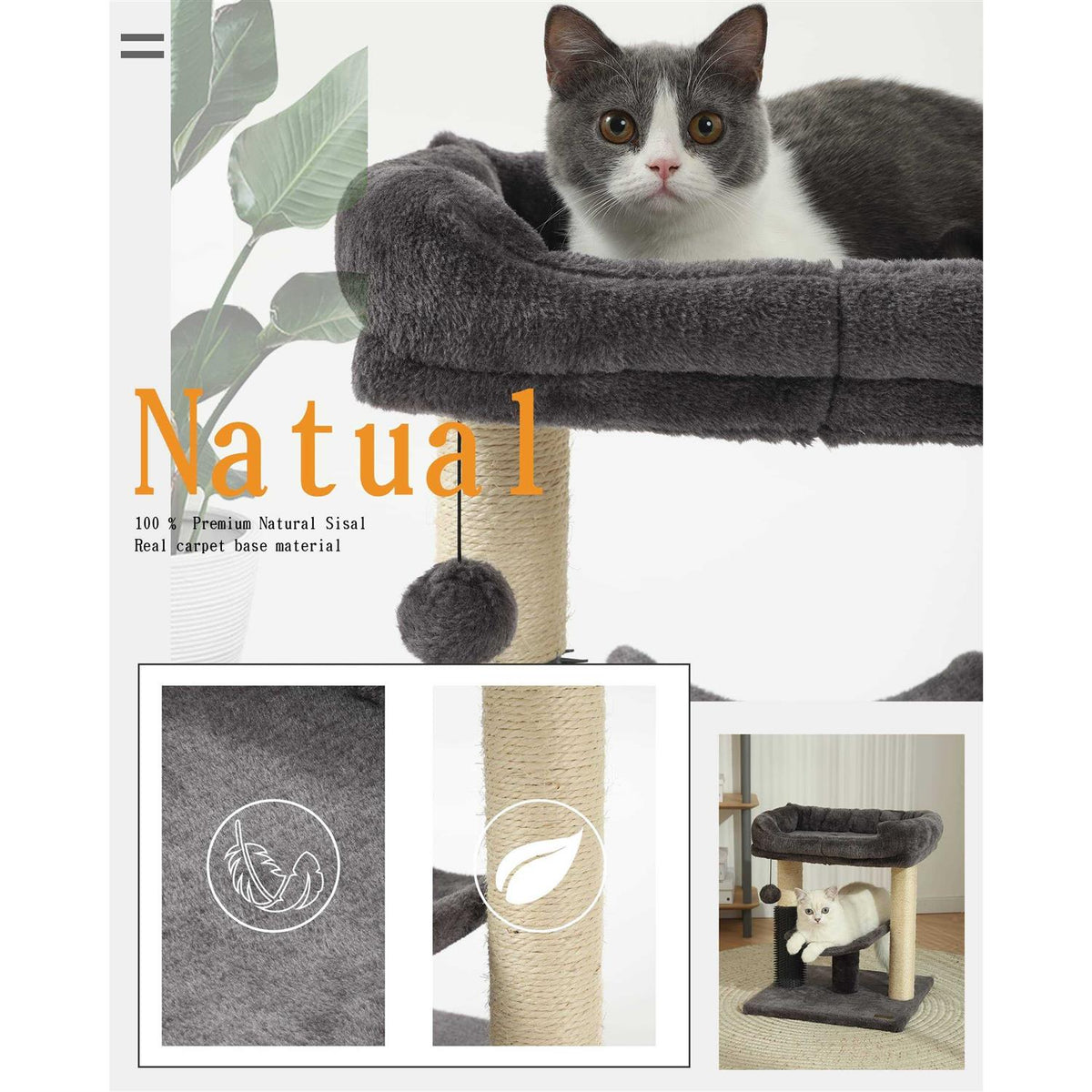 Cat Tree Tower and Scratching Post Z6984