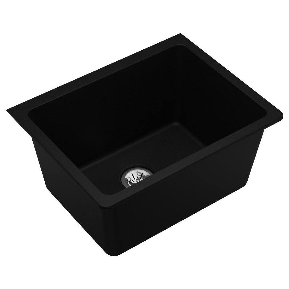 Black Undermount Laundry Sink C42480