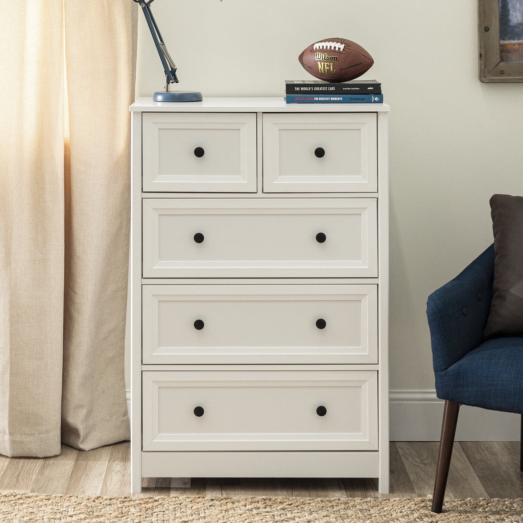 White 5-Drawer Dresser Z6923