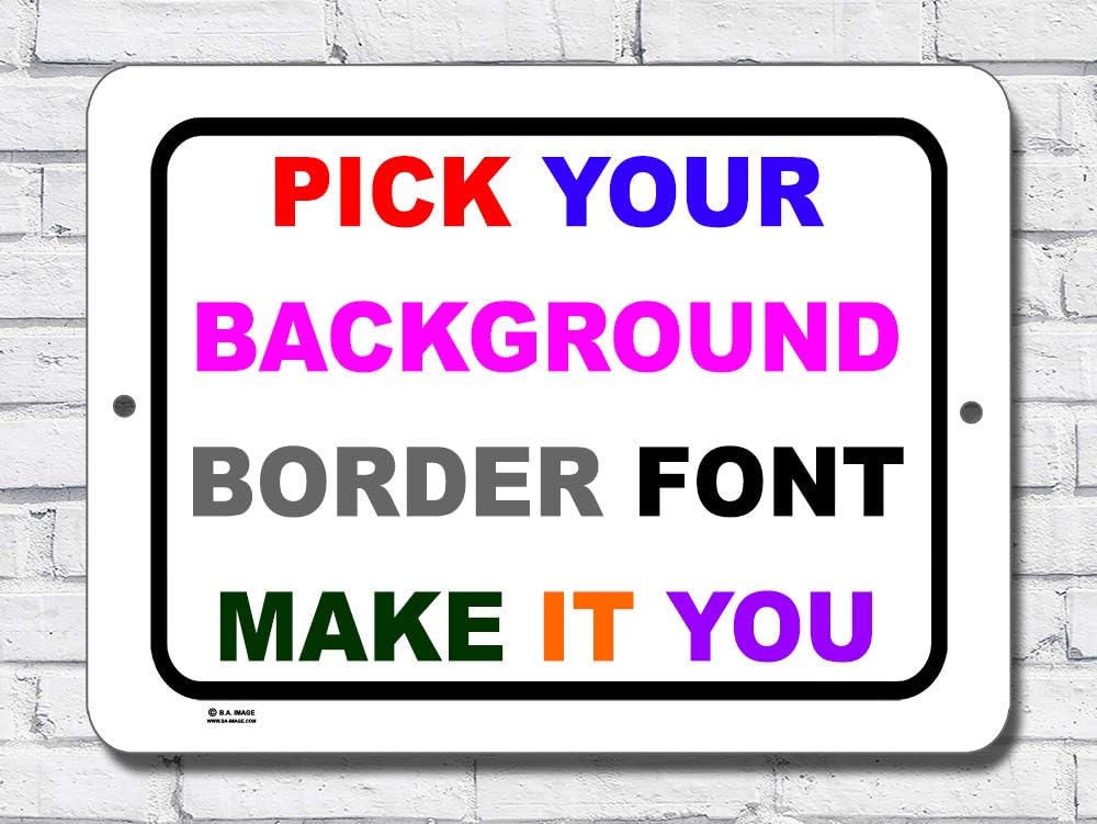 Custom Metal Sign Pack of 2 U6208