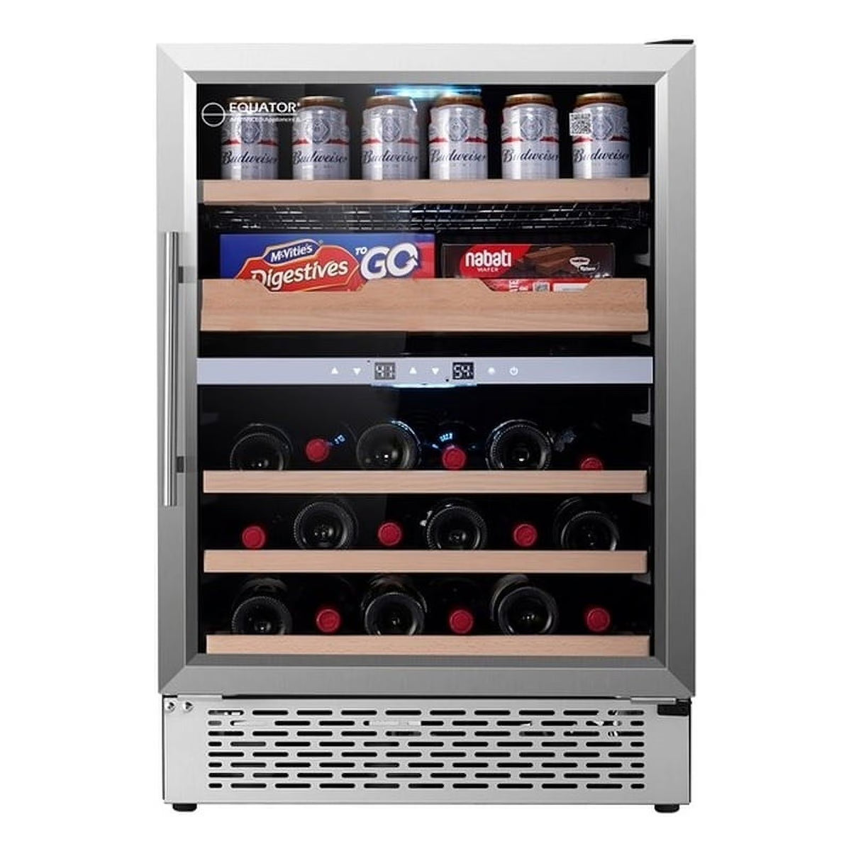 2-Zone Gourmet Center with Wine Bottle Storage H29593