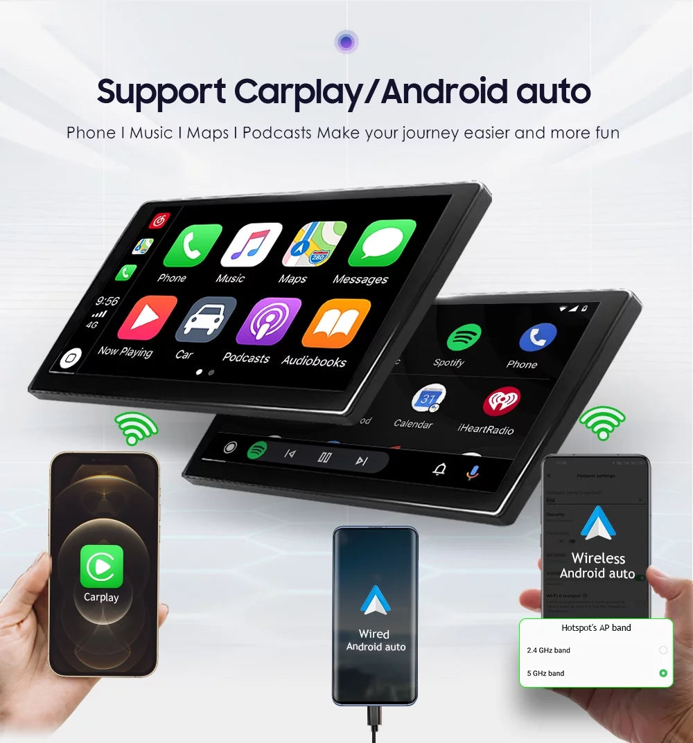 10.1" Android Car Radio Stereo GPS Navigation Carplay M17625