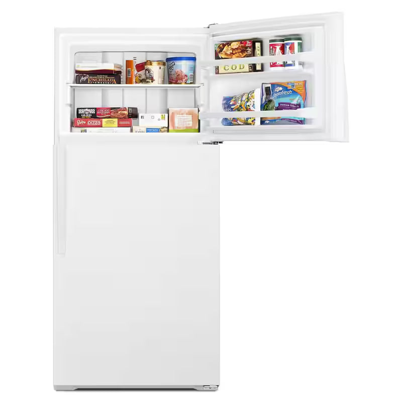 Top Freezer Refrigerator in White E516