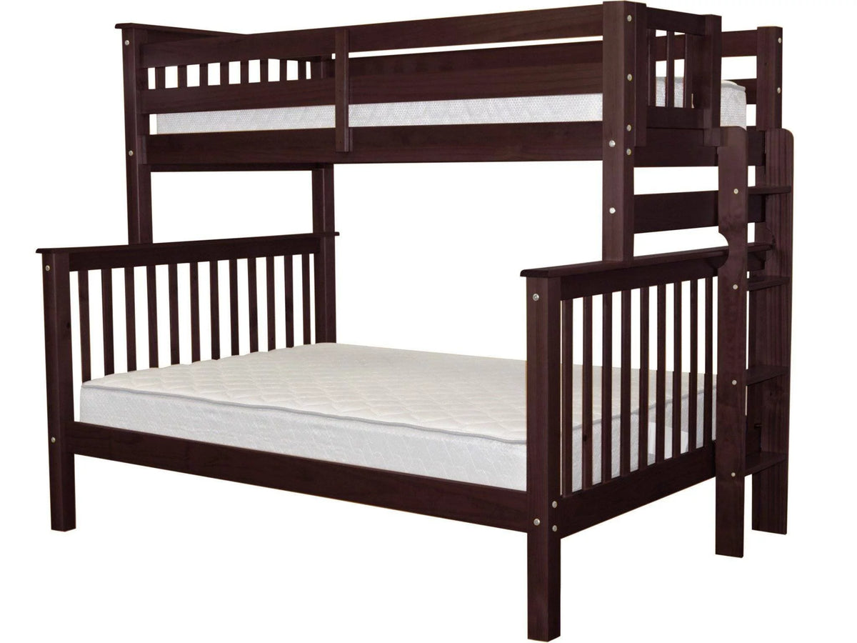 Twin over Full Bunk Beds with End Ladder L5374