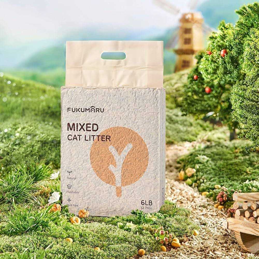 Tofu Cat Litter Clumping Cat Litter, Dust Free Unscented Flushable Tofu Litter, Natural, Lightweight and Low Tracking Cat Litter Y733