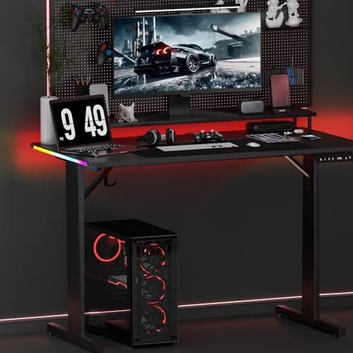 55 Inch Gaming Desk with LED Lights P82501